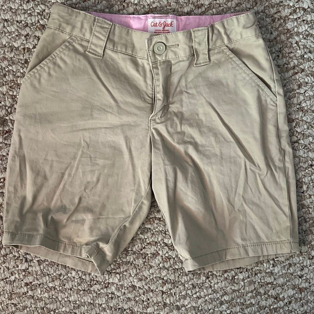 Cat & Jack Size 6 Tan school uniform shorts